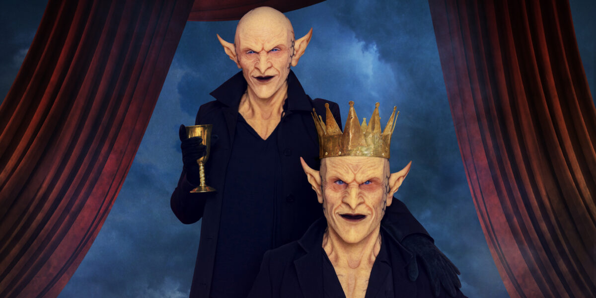 Goblin with a crown and a goblin assistant behind