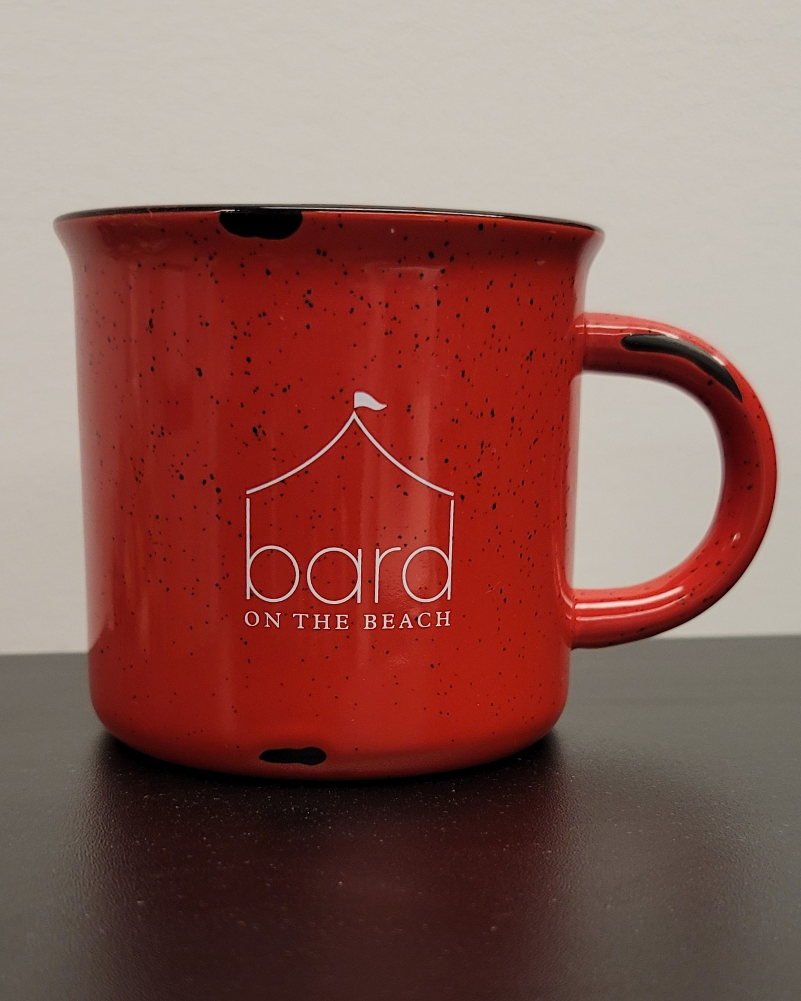 Bard on the Beach red rustic mug