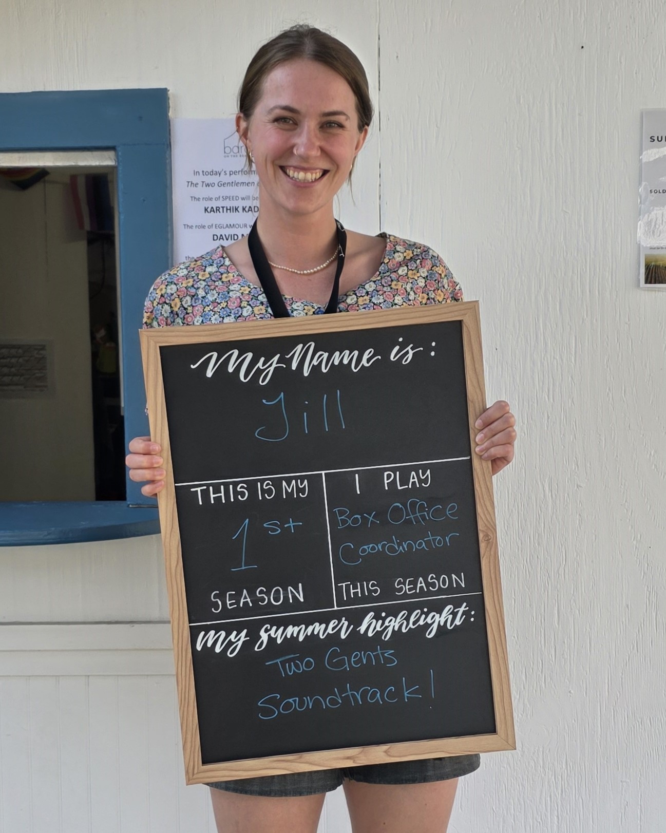 Jill is in her first Season at Bard and is one of the Box Office Coordinators. Her highlight has been the Two Gentlemen of Verona soundtrack